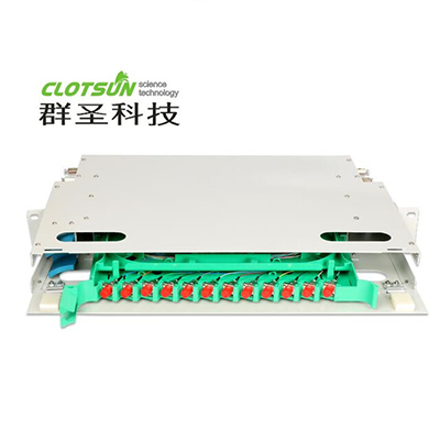 ODF架12口单元箱odf光纤配线架12芯满配SC/FC头接口
