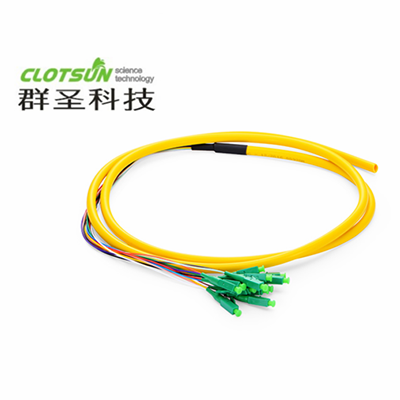 12芯LC/APC 单模 束状圆缆光纤尾纤